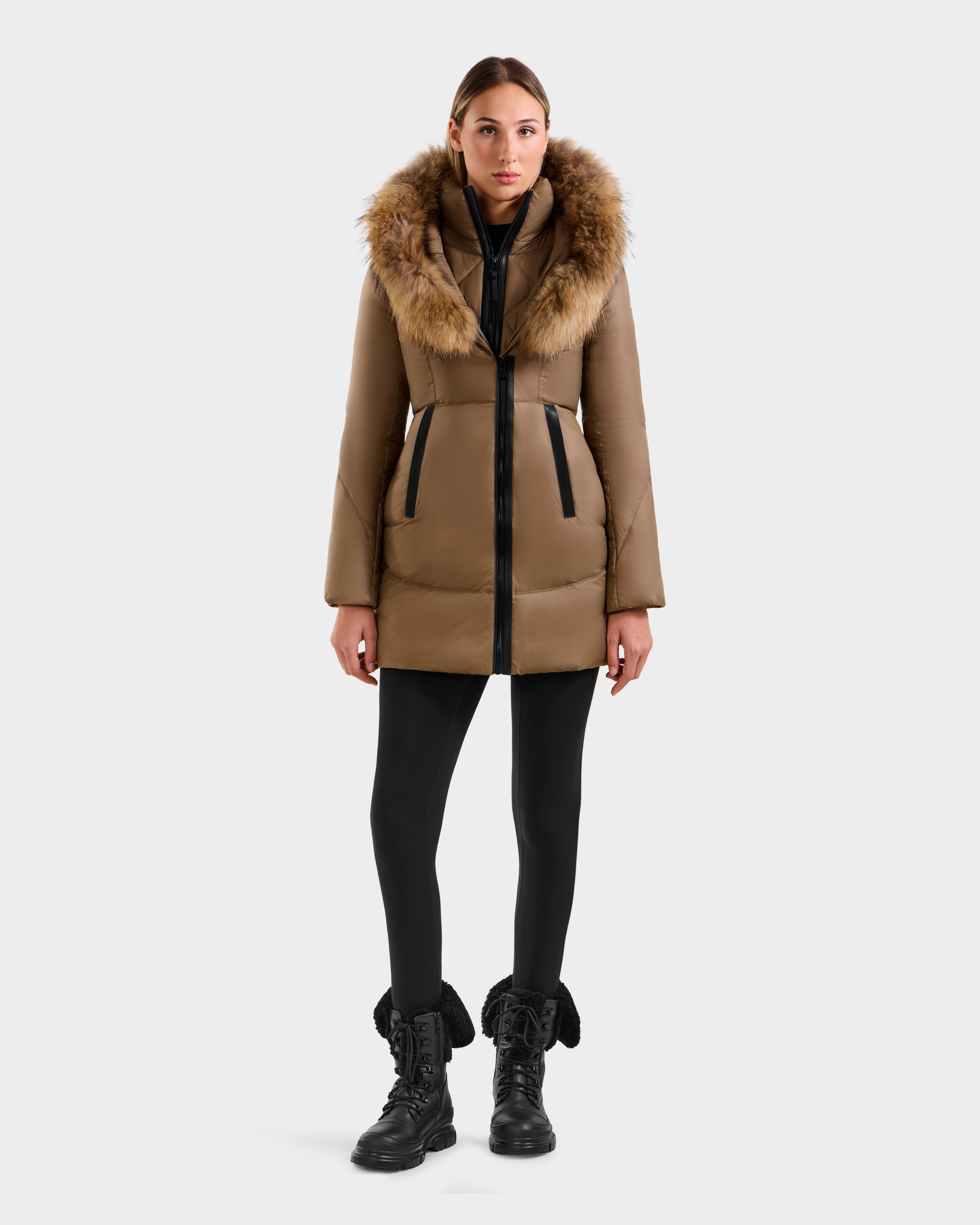 MARTINA Taupe Outerwear L125540 - Stylish Essential – Rudsak