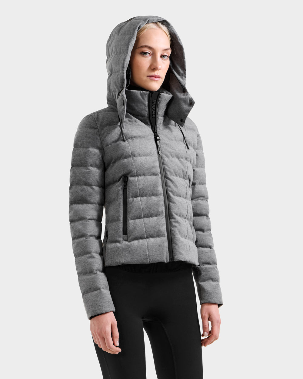 RUDSAK MELISSA W Lightweight Wool-Blend Down Jacket – Heather