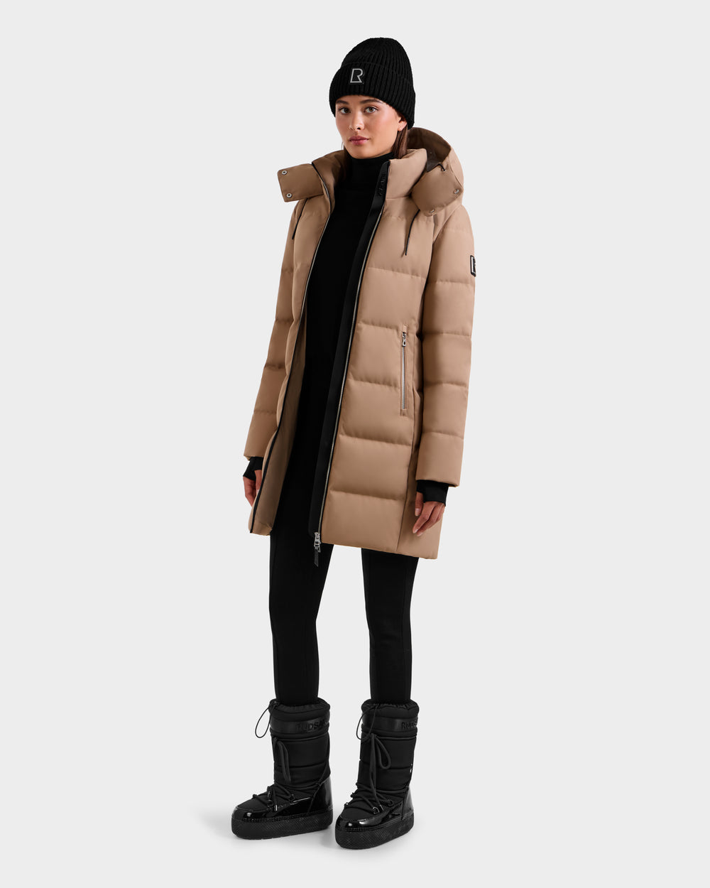 【美品】ラバーロンスプ　レディース LAURENTIAN | WOMEN'S VEGAN DOWN (RECYCLED) LONG PARKA, OLIVE