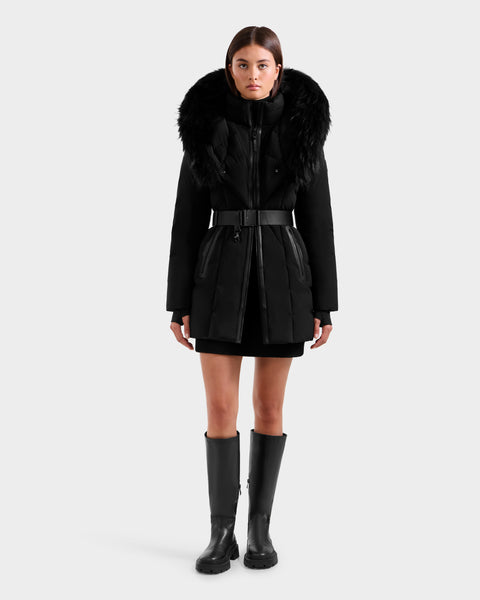 RUDSAK MODA Black Down Parka - Iconic Warmth & Style for Winter