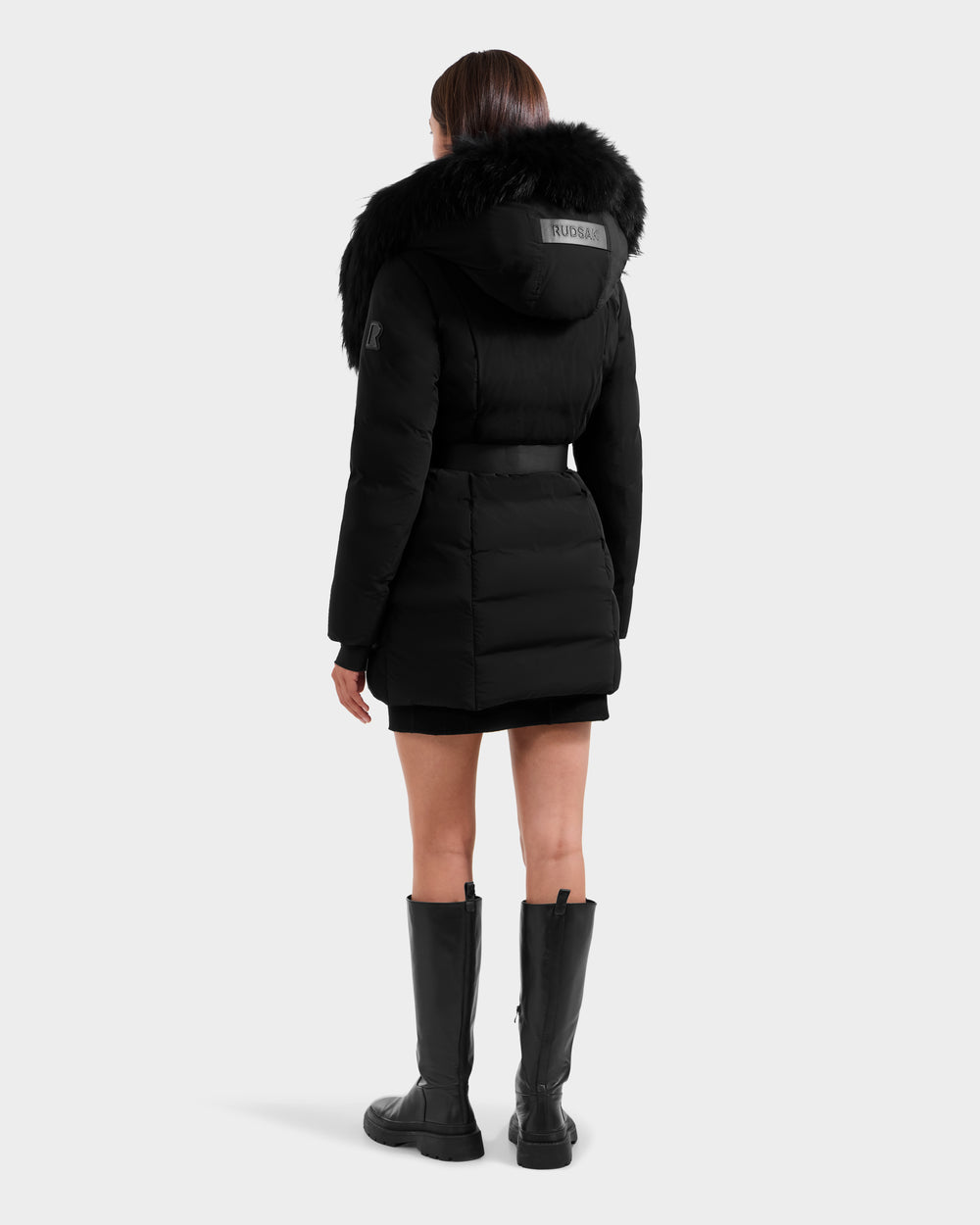 RUDSAK MODA Black Down Parka - Iconic Warmth & Style for Winter