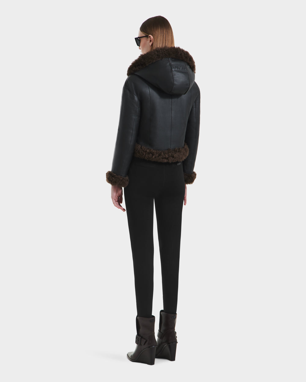 NORAH Women's Reversible Shearling & Leather Jacket: 2-in-1 Style