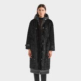 RUDSAK ORIANA Women's Faux Fur Coat | Cable Knit & Hooded – Rudsak