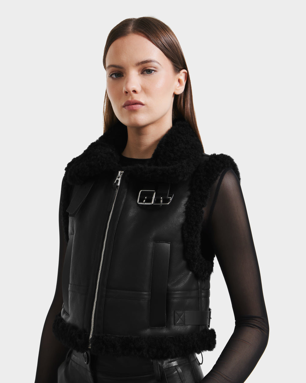 PAISLEY Black Outerwear L125516 - Chic Style – Rudsak PAISLEY Black Outerwear L125516 - Chic Style – Rudsak