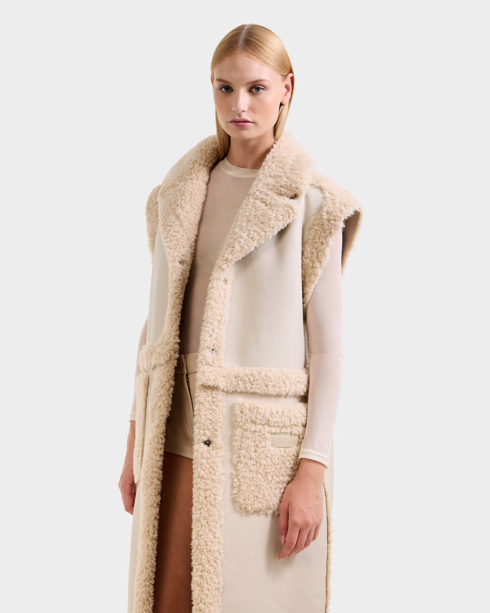 RUDSAK PALOMA Women's Modular Faux Shearling Coat - Reversible RUDSAK PALOMA Women's Modular Faux Shearling Coat - Reversible