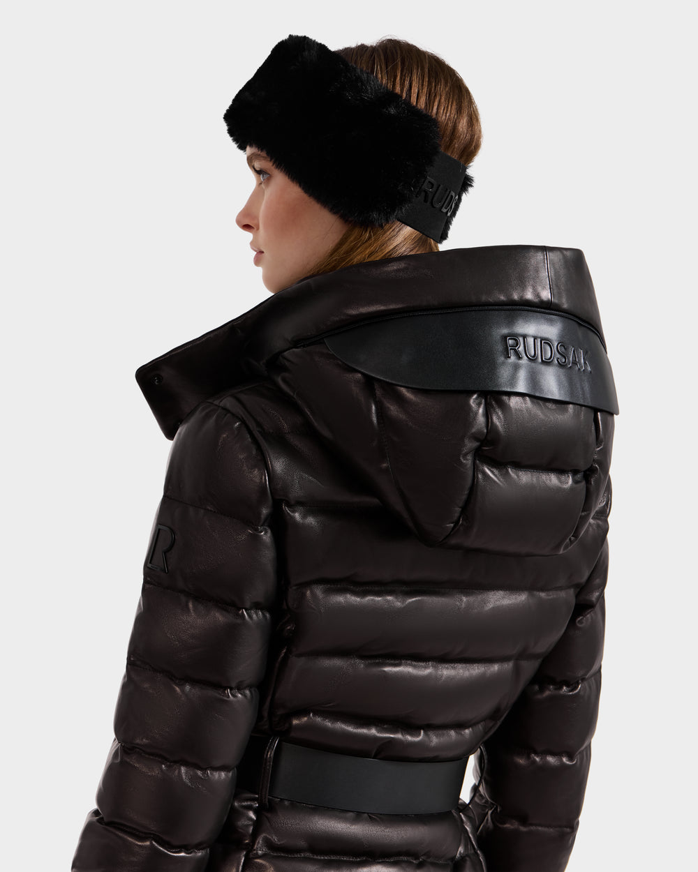 RUDSAK PELIN X Women's Mid-Length Leather Quilted Down Puffer – Rudsak