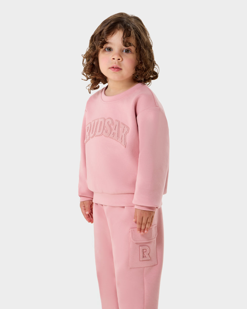 RUDSAK POPPY Light Pink Crewneck Sweatshirt for Kids – Rudsak