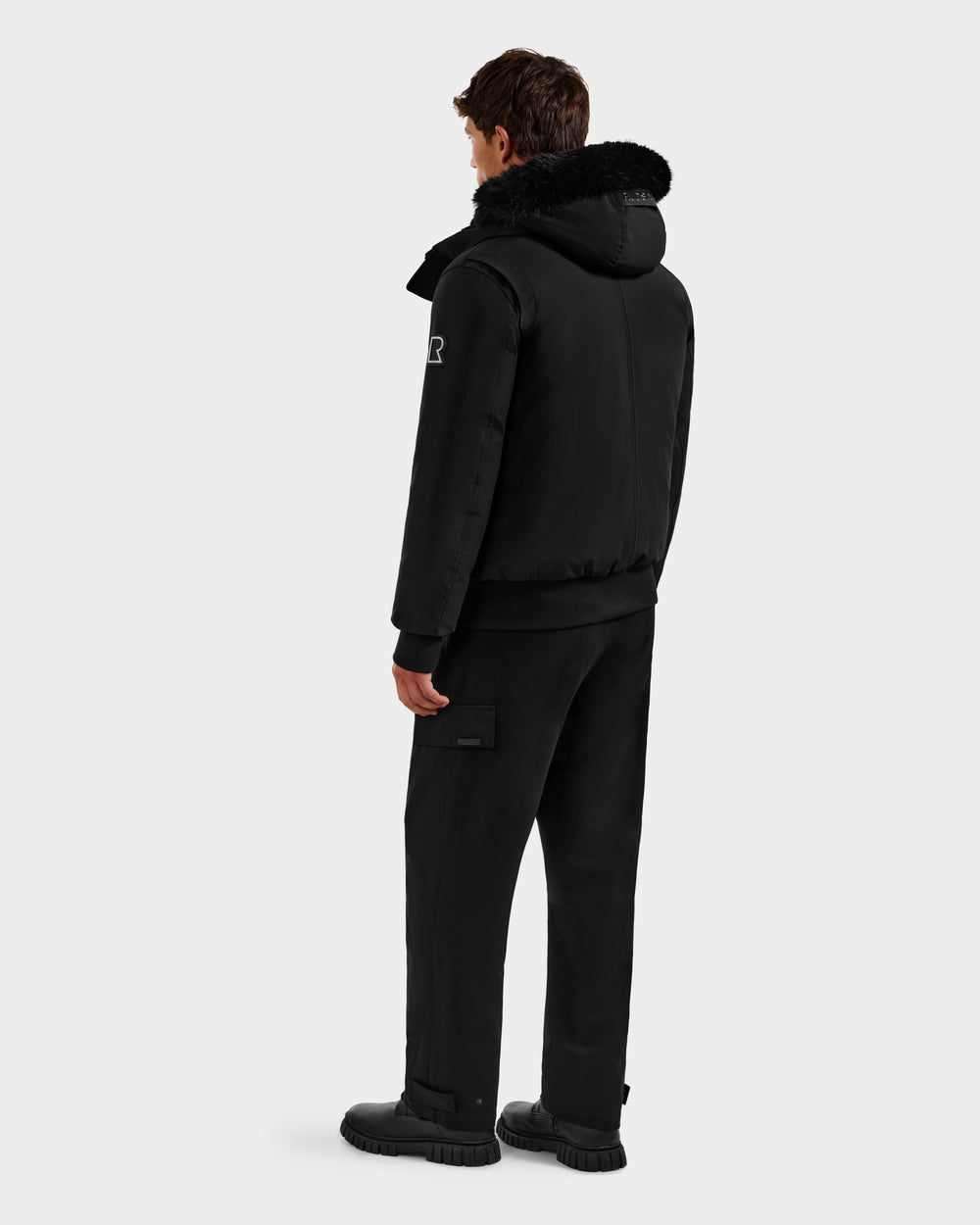 ジャケット・アウター Rocky RUDSAK ROCKY Men's Black Down Bomber | Recycled, RDS Down – Rudsak