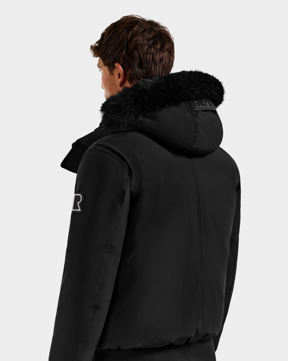 RUDSAK ROCKY Men's Black Down Bomber | Recycled, RDS Down – Rudsak