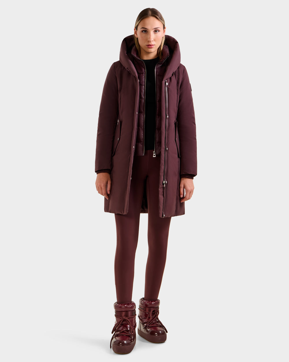 SARINA L125550 Bordeaux Outerwear Jacket | Style & Comfort – Rudsak