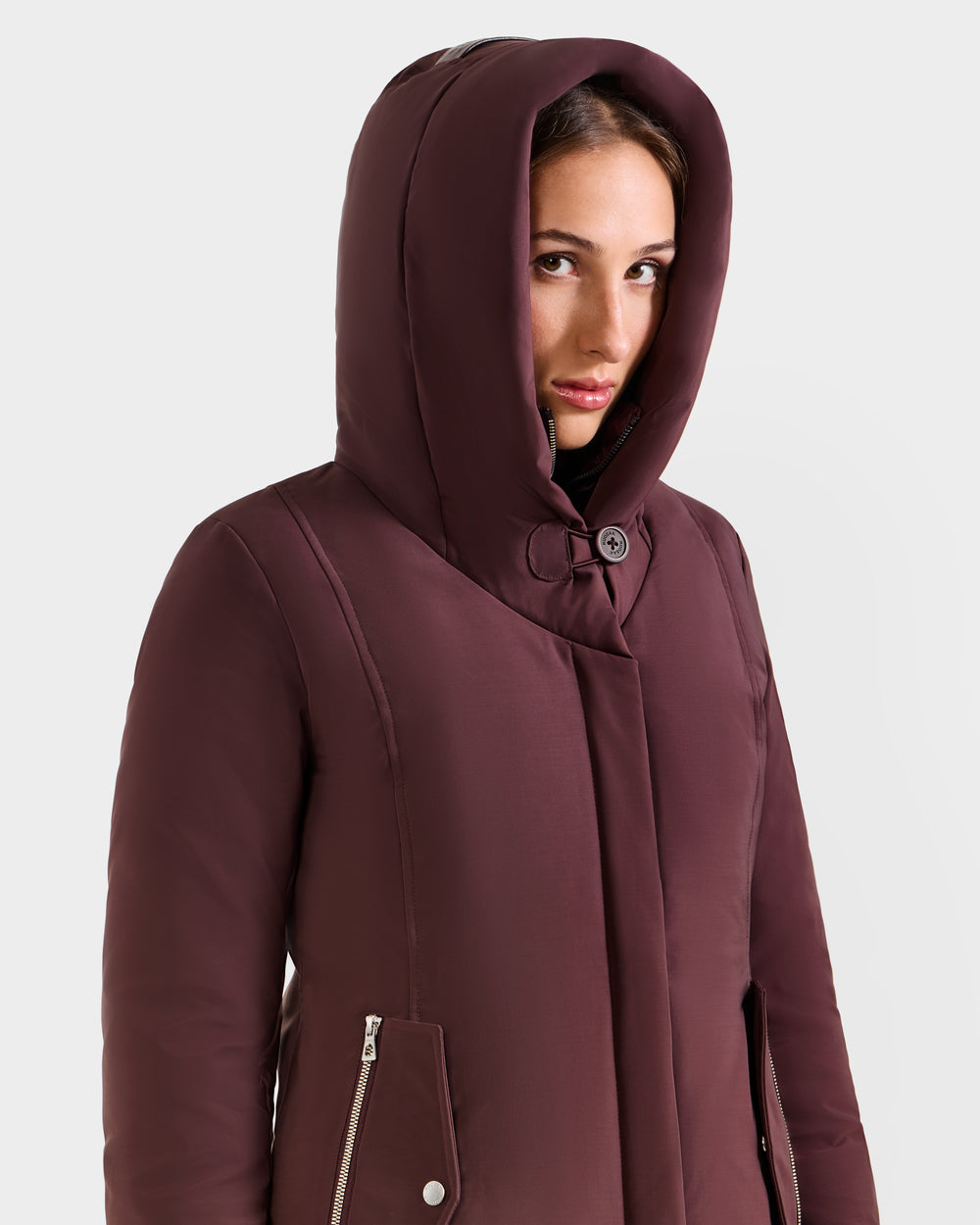 SARINA L125550 Bordeaux Outerwear Jacket | Style & Comfort – Rudsak