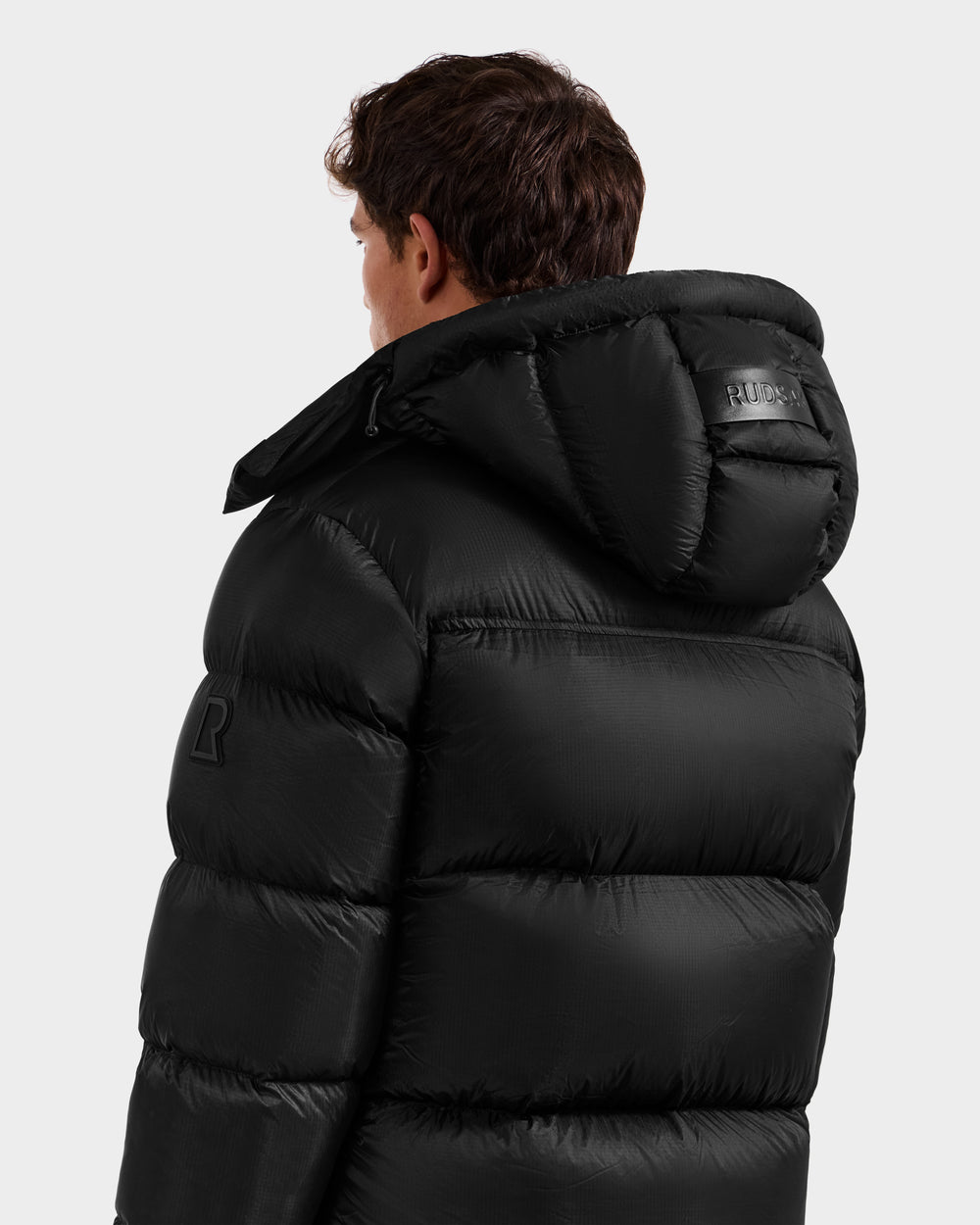 RUDSAK STEFANO Men's Quilted Down Puffer Jacket Black - Warm