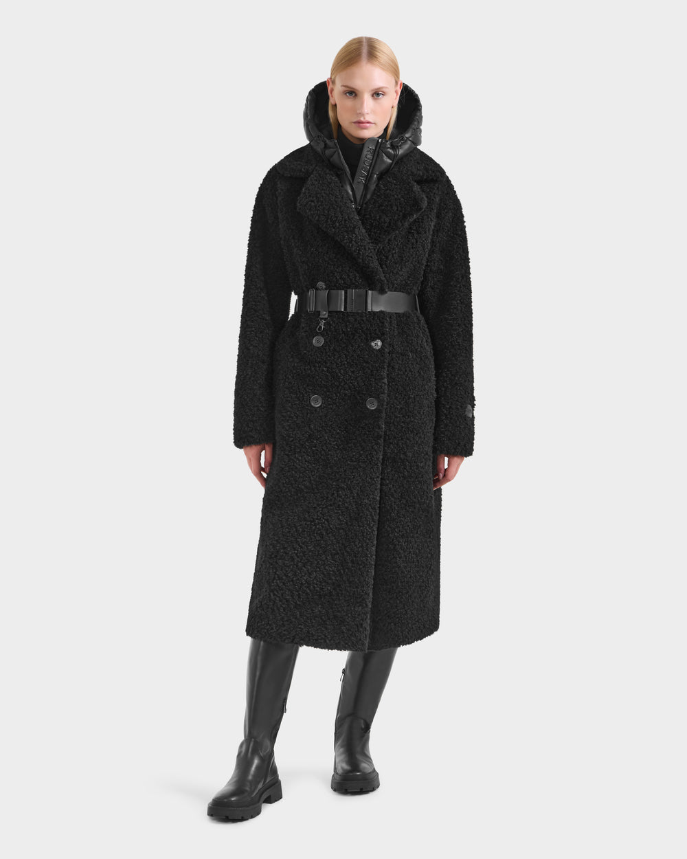 TINA Women's Faux Fur Teddy Trench Coat - Luxe Warmth & Style – Rudsak