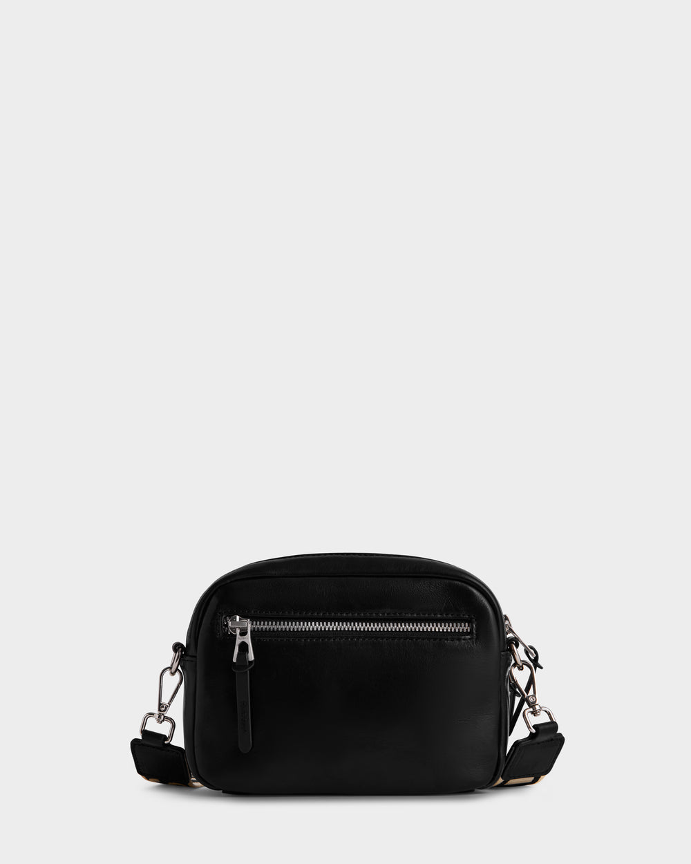 RUDSAK ZOYA L Black Leather Crossbody Bag | Smooth, Dual Zip – Rudsak RUDSAK ZOYA L Black Leather Crossbody Bag | Smooth, Dual Zip – Rudsak
