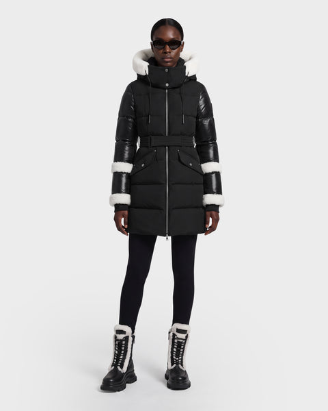 ジャケット・アウター AREND Trench Puffer Jacket S FW26_AudreyL_8124585_Black_Ice