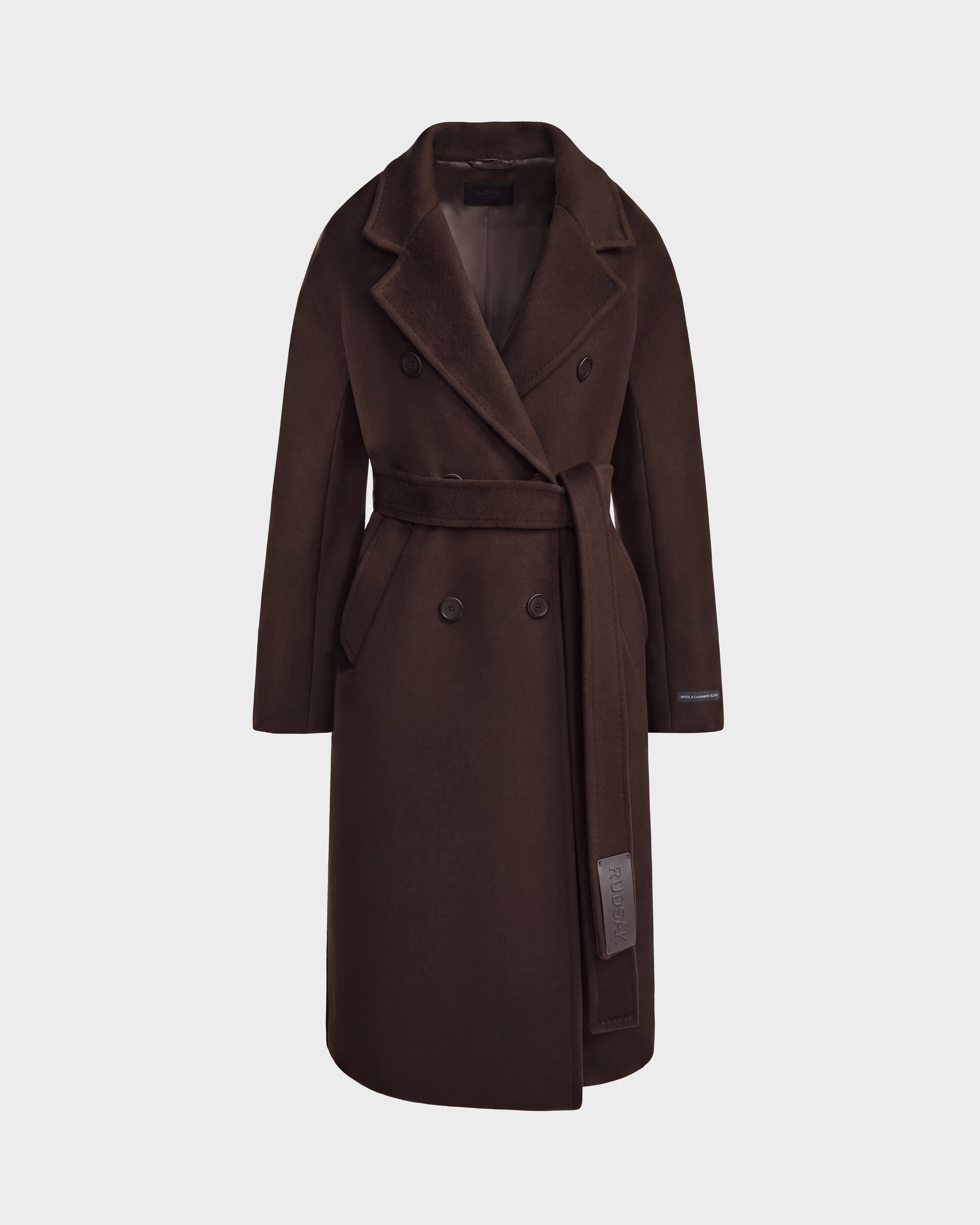 k*u様 reddish brown アルパカコート　ブラック　size38 RUDSAK KOURT W Women's Luxurious Wool-Cashmere Belted Coat – Rudsak