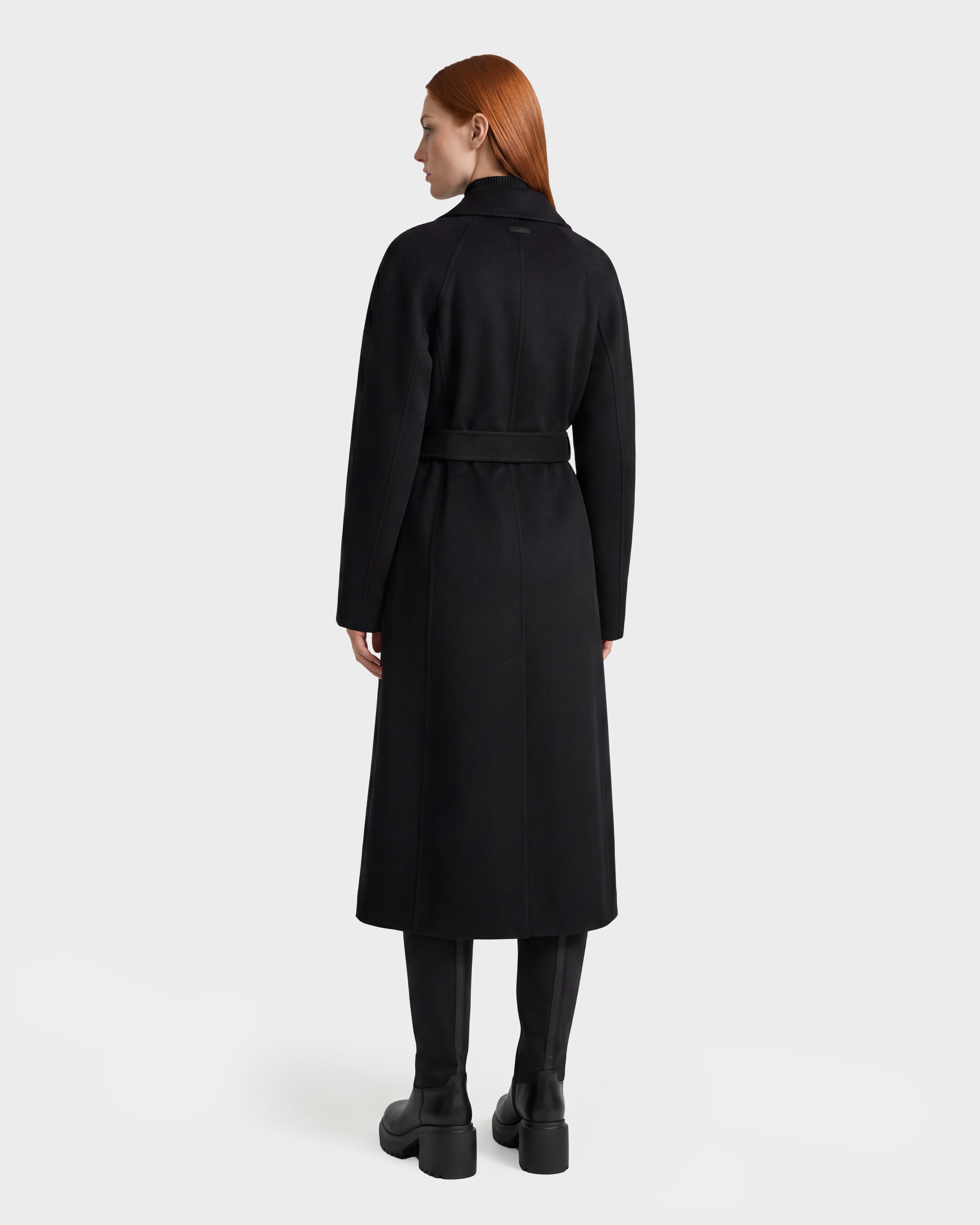 RUDSAK LILIA Women's Wool Silk Cashmere Wrap Coat - Luxe Warmth