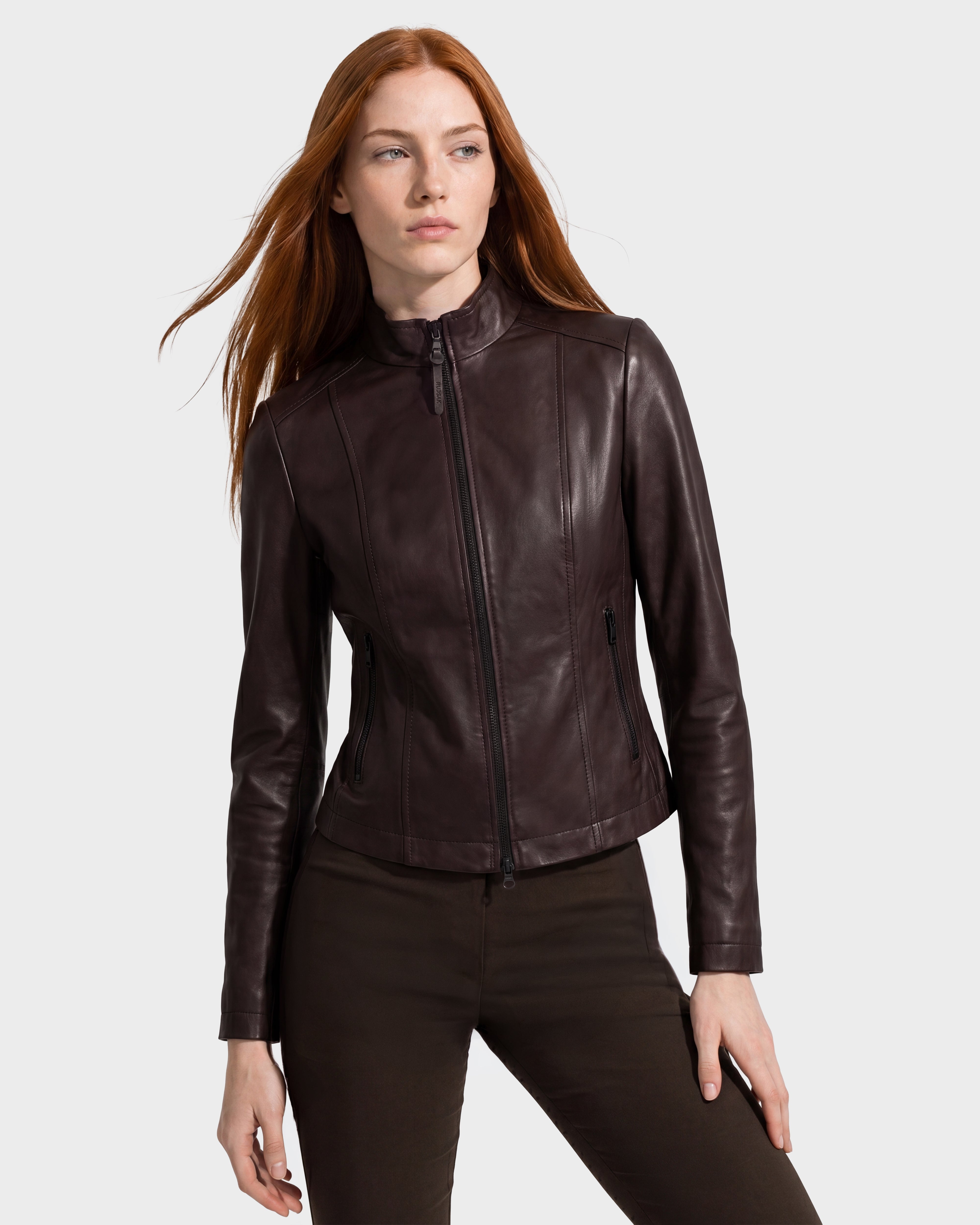 RUDSAK MARIAH Women's Fitted Leather Moto Jacket - Edgy & Elegant
