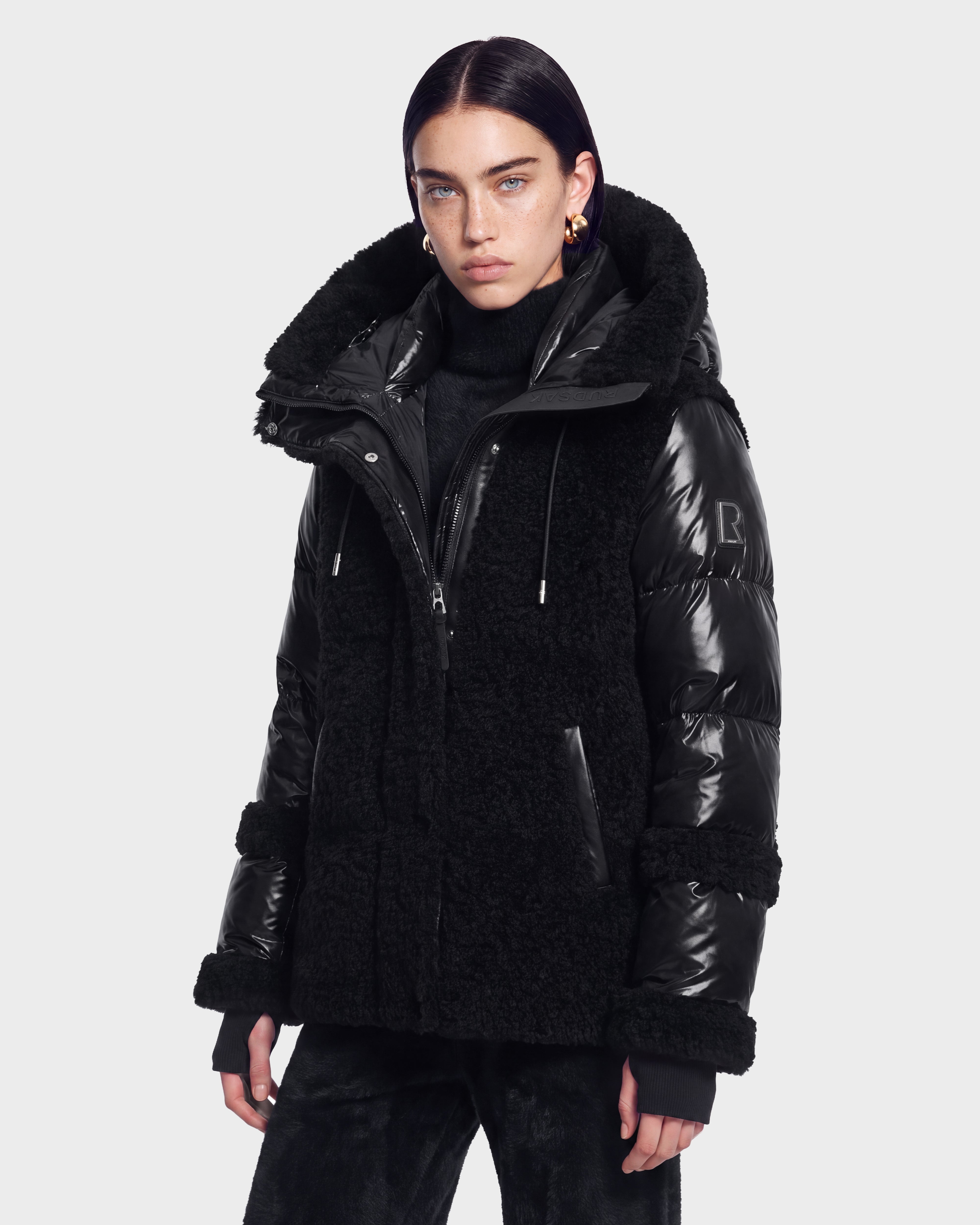 ROSHAS ロシャスコート　38（IT）ブラック MARISSA - 8126728 Black – Rudsak