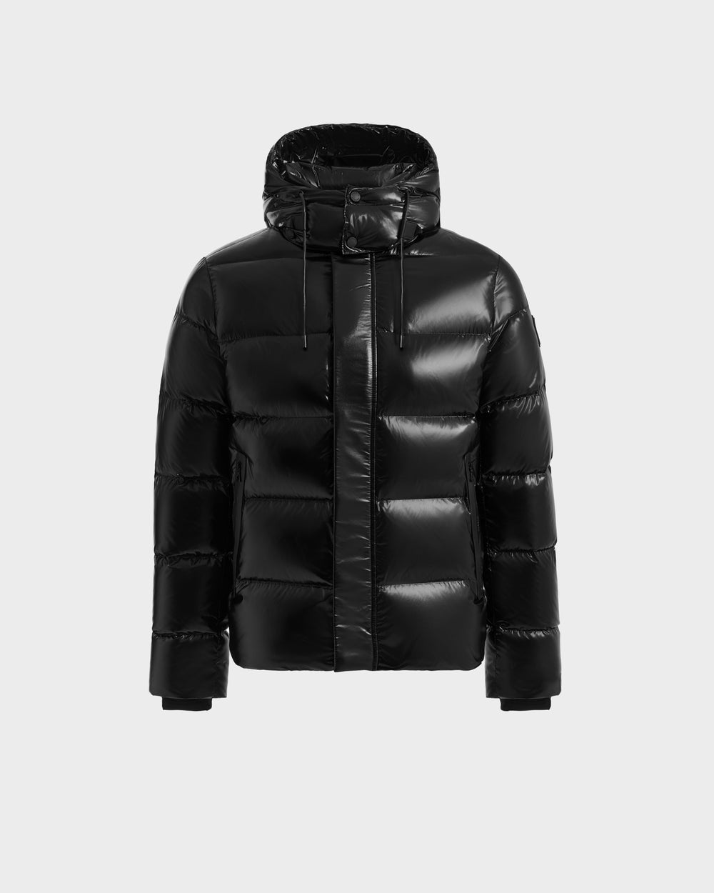 JOEL S Black Puffer Jacket: High-Shine Down for Sub-Zero Warmth