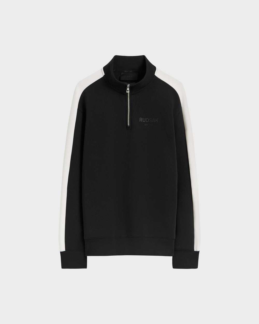 RUDSAK KENMORE Black Mock Neck Sweat Top - Premium Comfort & Style