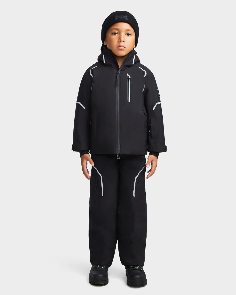 Kids black 2025 ski jacket