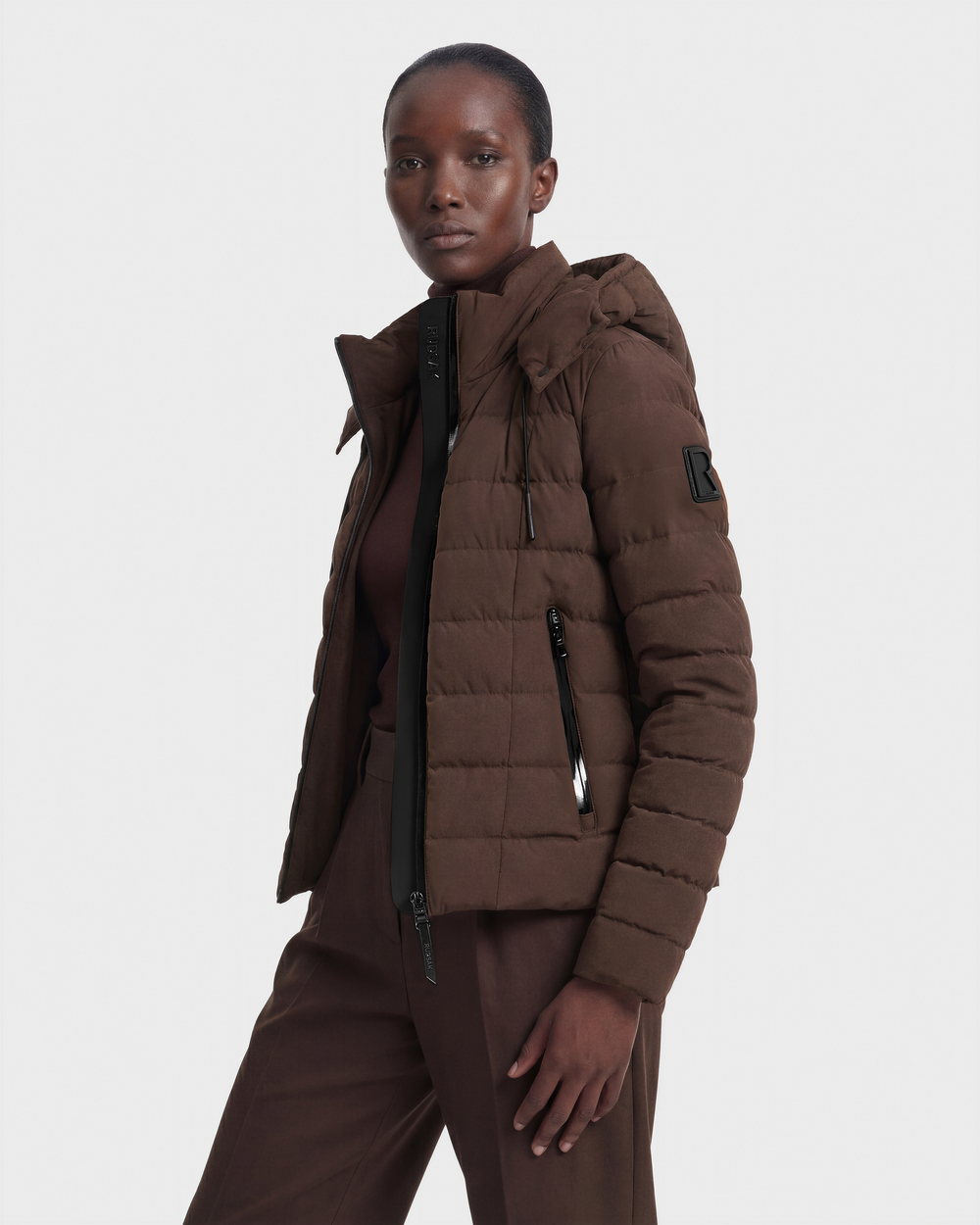 rose frill down jacket sovisoon ブラウン MELISSA - 8124824 Espresso – Rudsak