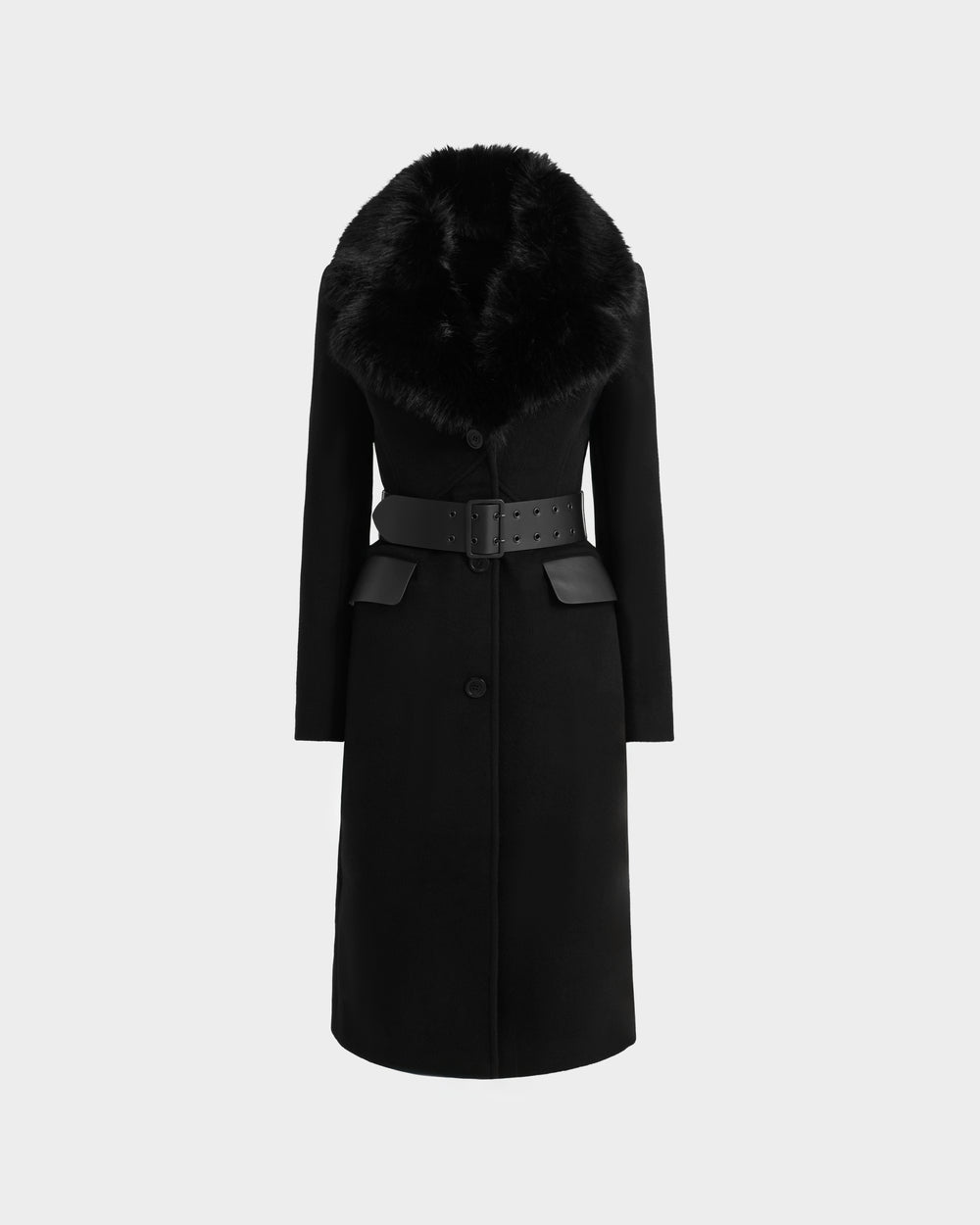 RUDSAK MANDY Black Wool Coat - Tailored & Sophisticated Women's
