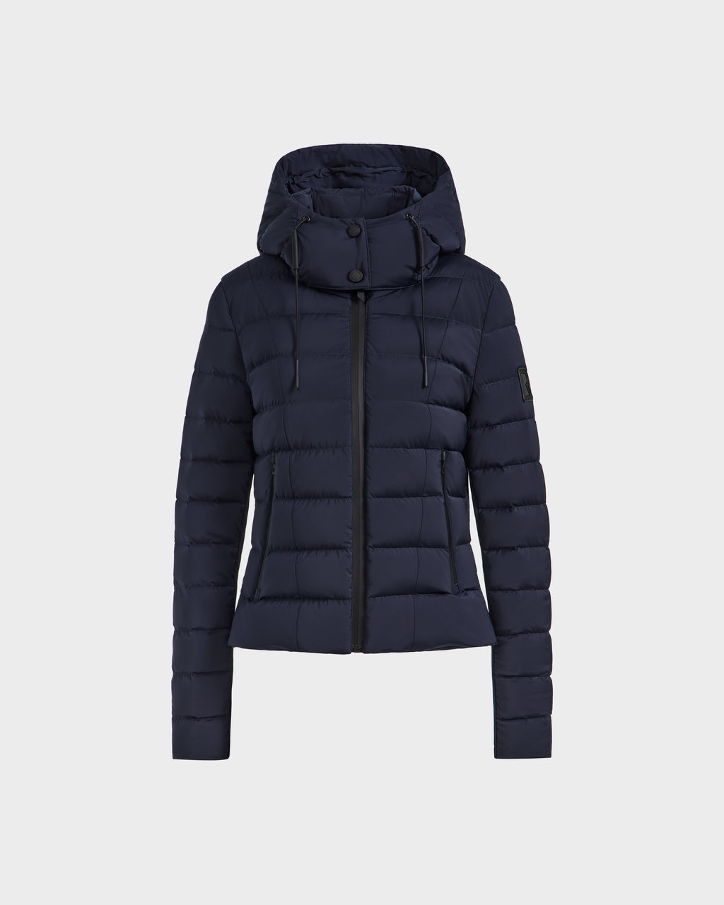 The Rudsak MELISSA - 8125054 Navy is a womens blue puffer jacket with a hood, made from RDS certified down for warmth.