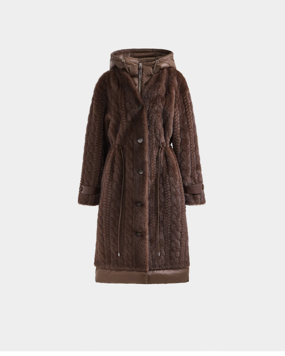 RUDSAK ORIANA Women's Luxury Faux Fur Coat - Removable Hood – Rudsak