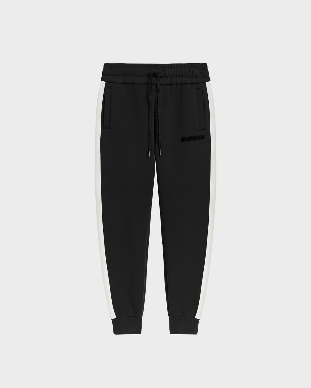 RUDSAK RYLAN Black Men's Joggers - Soft Cotton Blend & Relaxed Fit