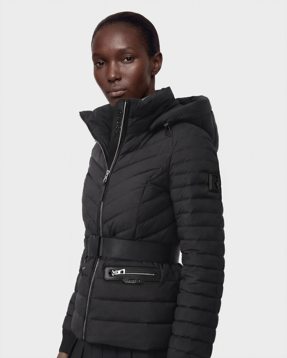 SCARLETT M Black Down Jacket: Sleek Style & Warm Protection – Rudsak