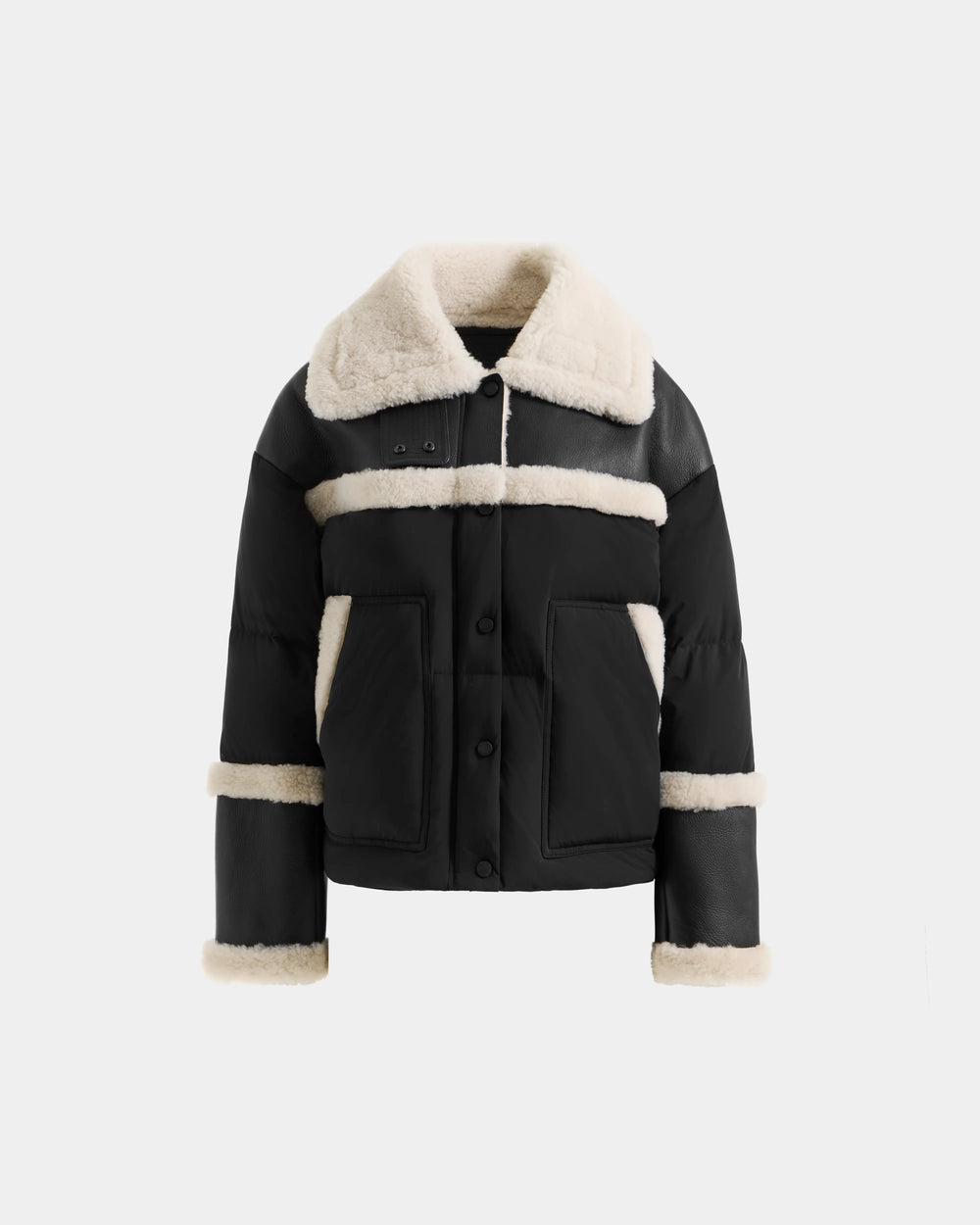 RUDSAK SHIRLEY Black Shearling Down Jacket | Modern Women's