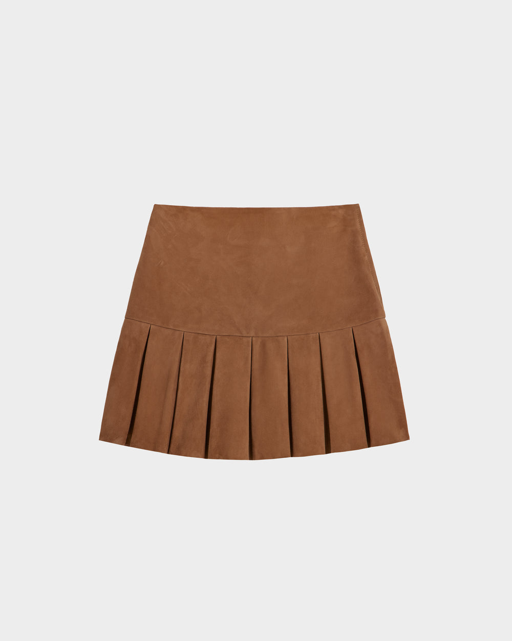 SOLANGE S Women's Suede Pleated Skirt | Luxurious Elegance – Rudsak