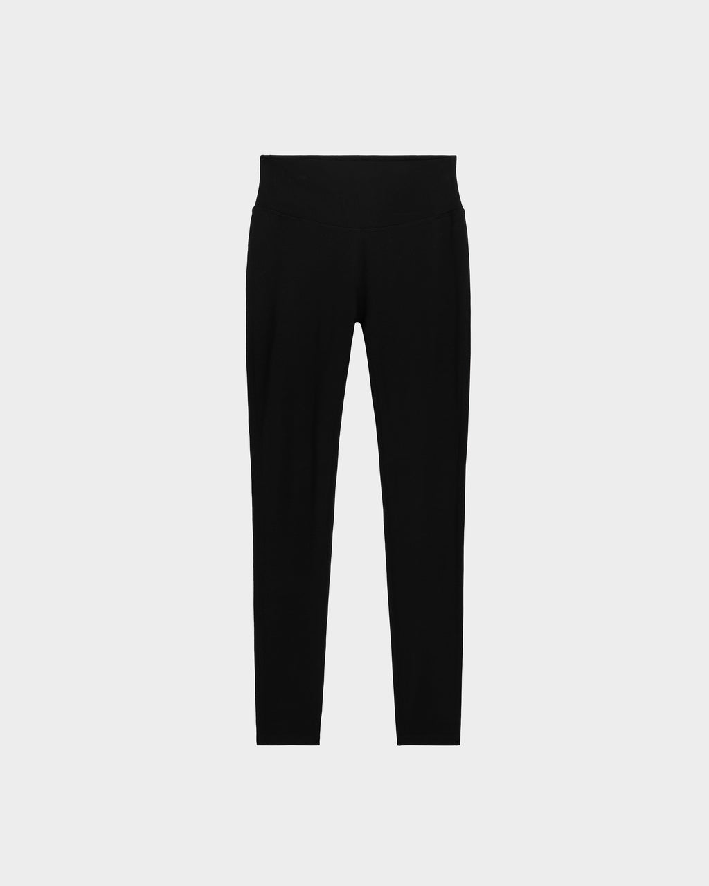 The SONOMA - 8525071 Black full-length leggings by Rudsak feature a high waistband and are displayed flat on a light gray background—ideal high-performance leggings for any activity.