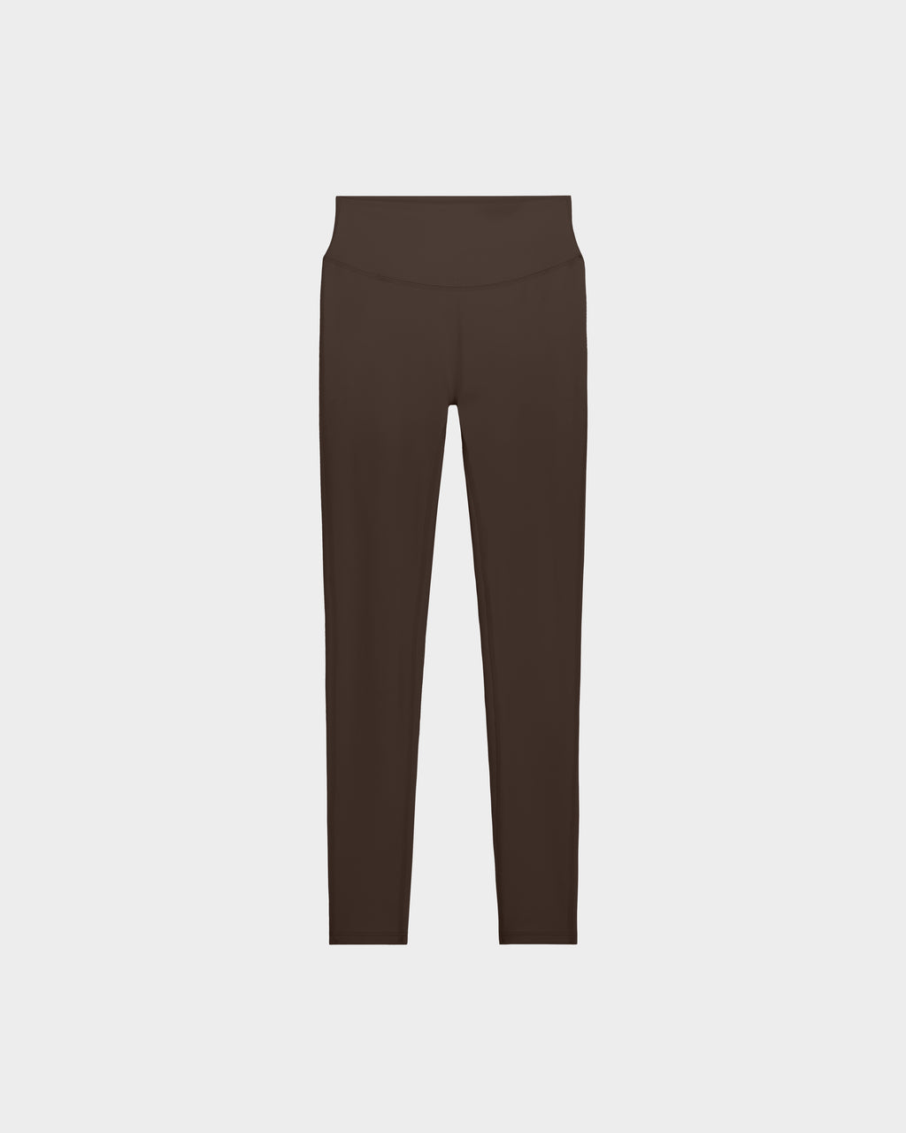 High-waisted, full-length SONOMA - 8525071 Espresso leggings by Rudsak laid flat on a white background—stylish and versatile workout leggings crafted for comfort.