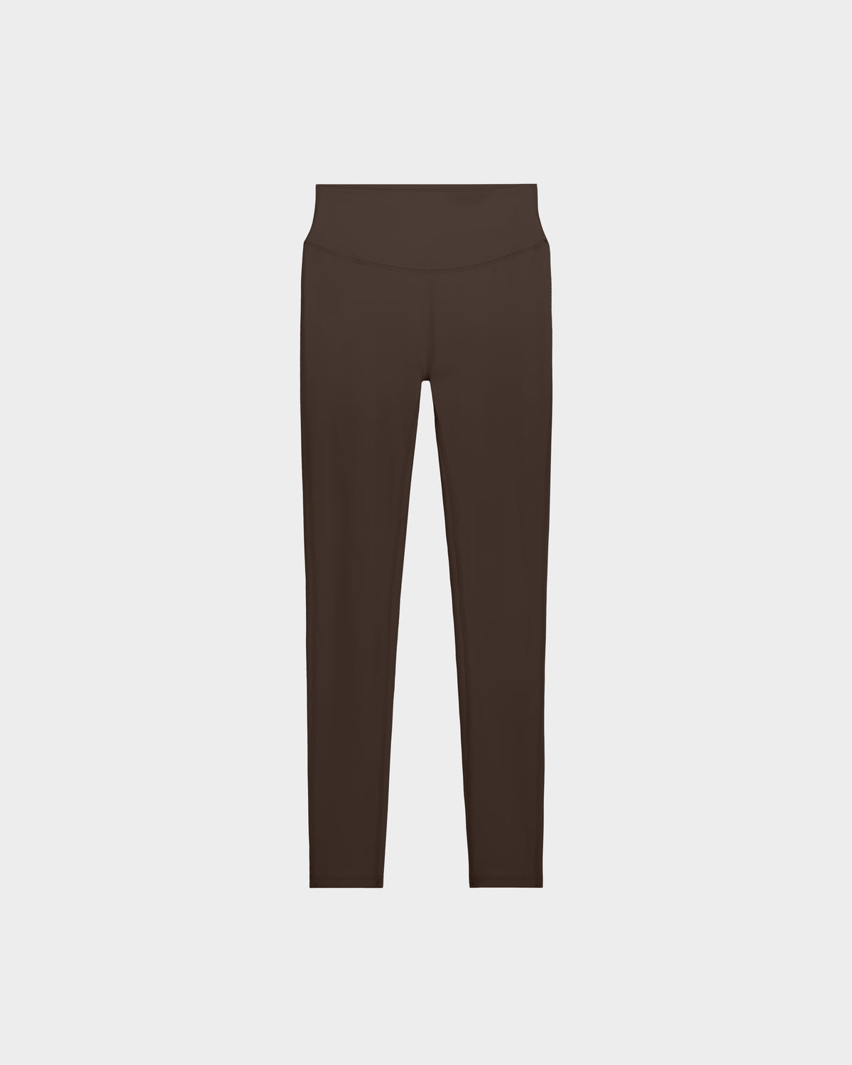 High-waisted, full-length SONOMA - 8525071 Espresso leggings by Rudsak laid flat on a white background—stylish and versatile workout leggings crafted for comfort.