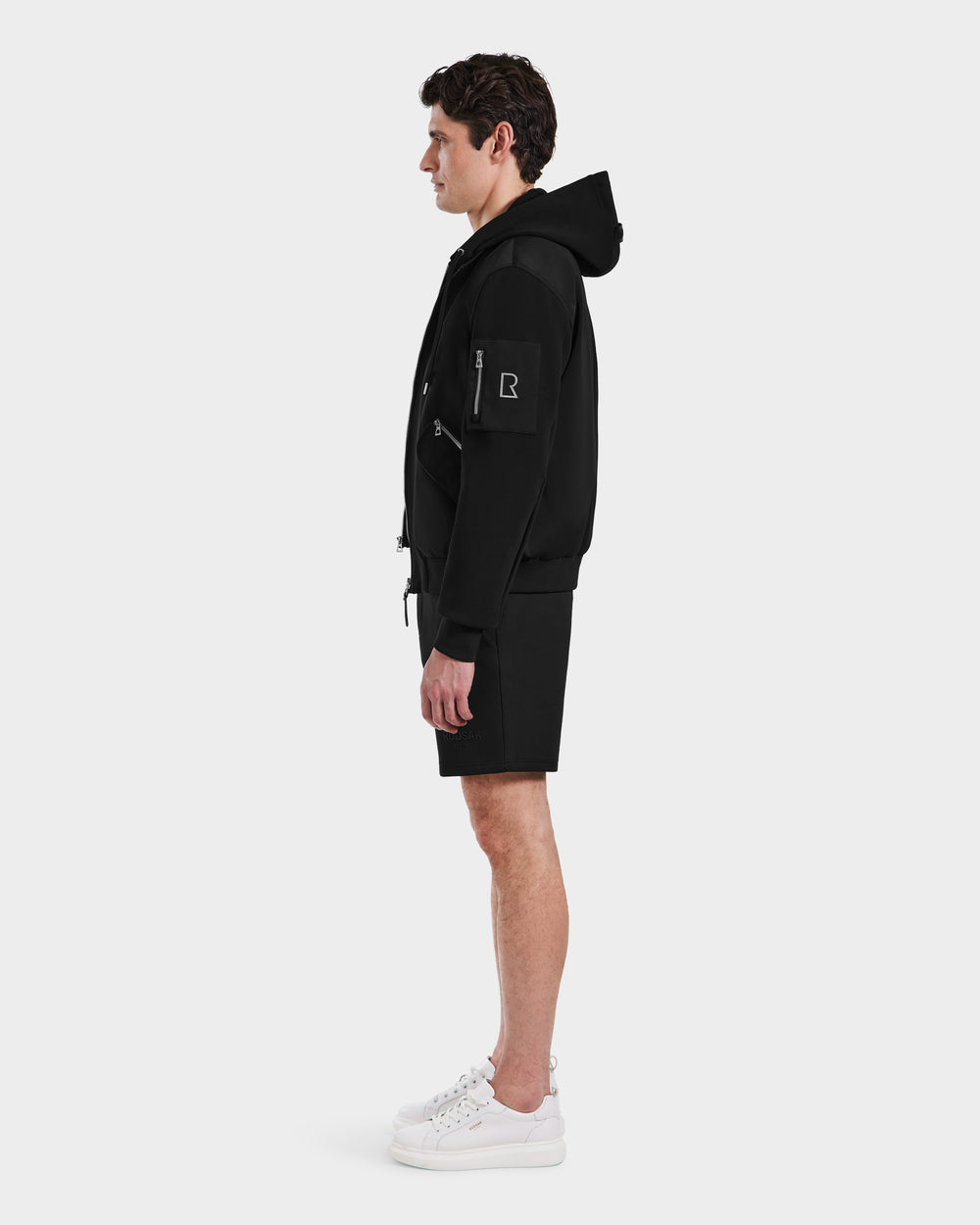 RUDSAK ANDRE Men's Black Lightweight Bomber Jacket | Versatile