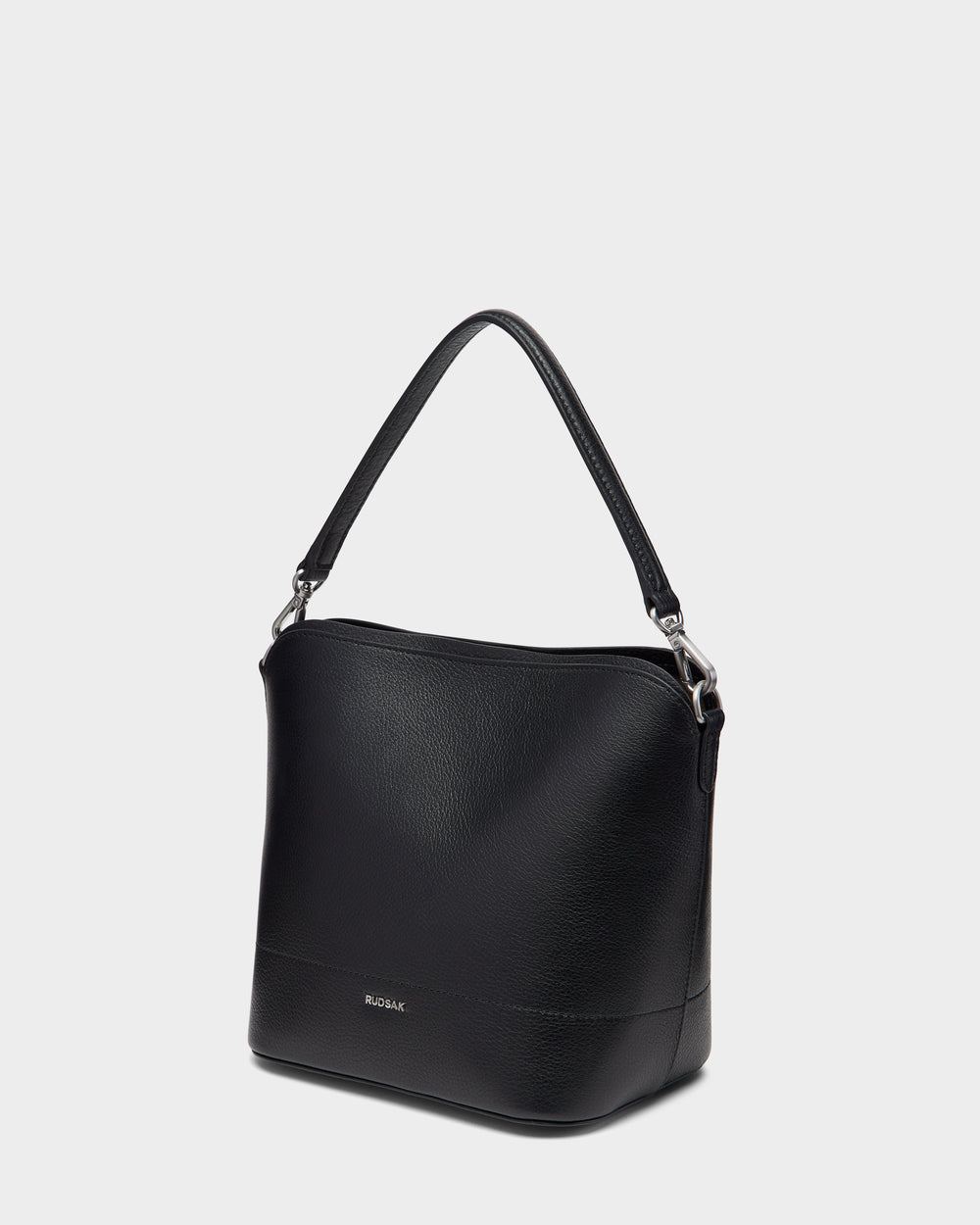 ANIA SM Black Pebble Leather Hobo Bag - Versatile & Chic – Rudsak