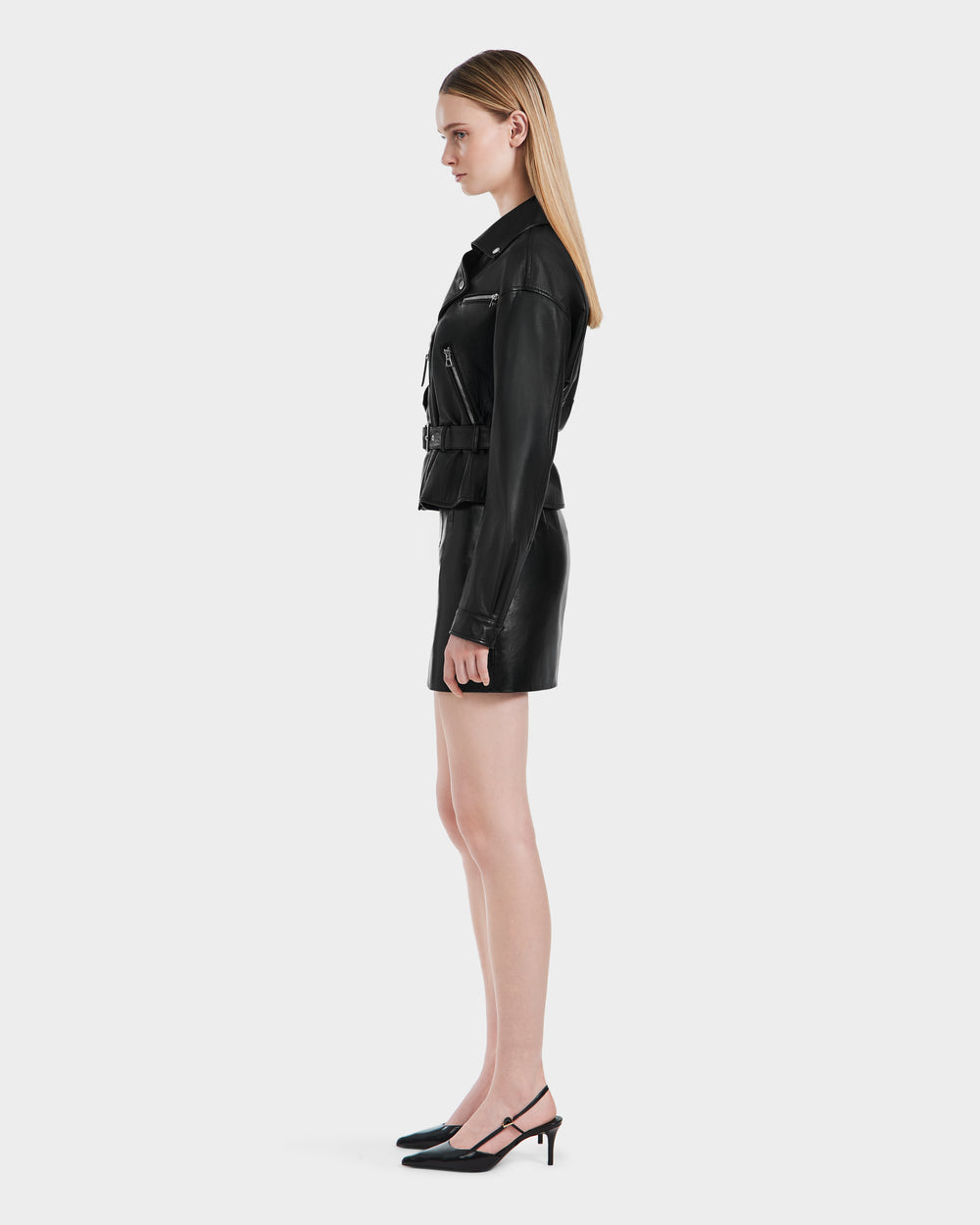 ARIELLE Premium Lamb Leather Biker Jacket - Chic & Relaxed Fit