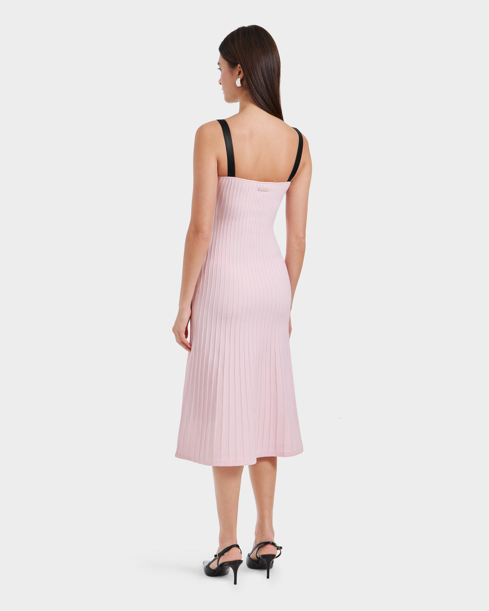 RUDSAK BENICIA Light Pink Pleated Knit Dress - Spring Essential