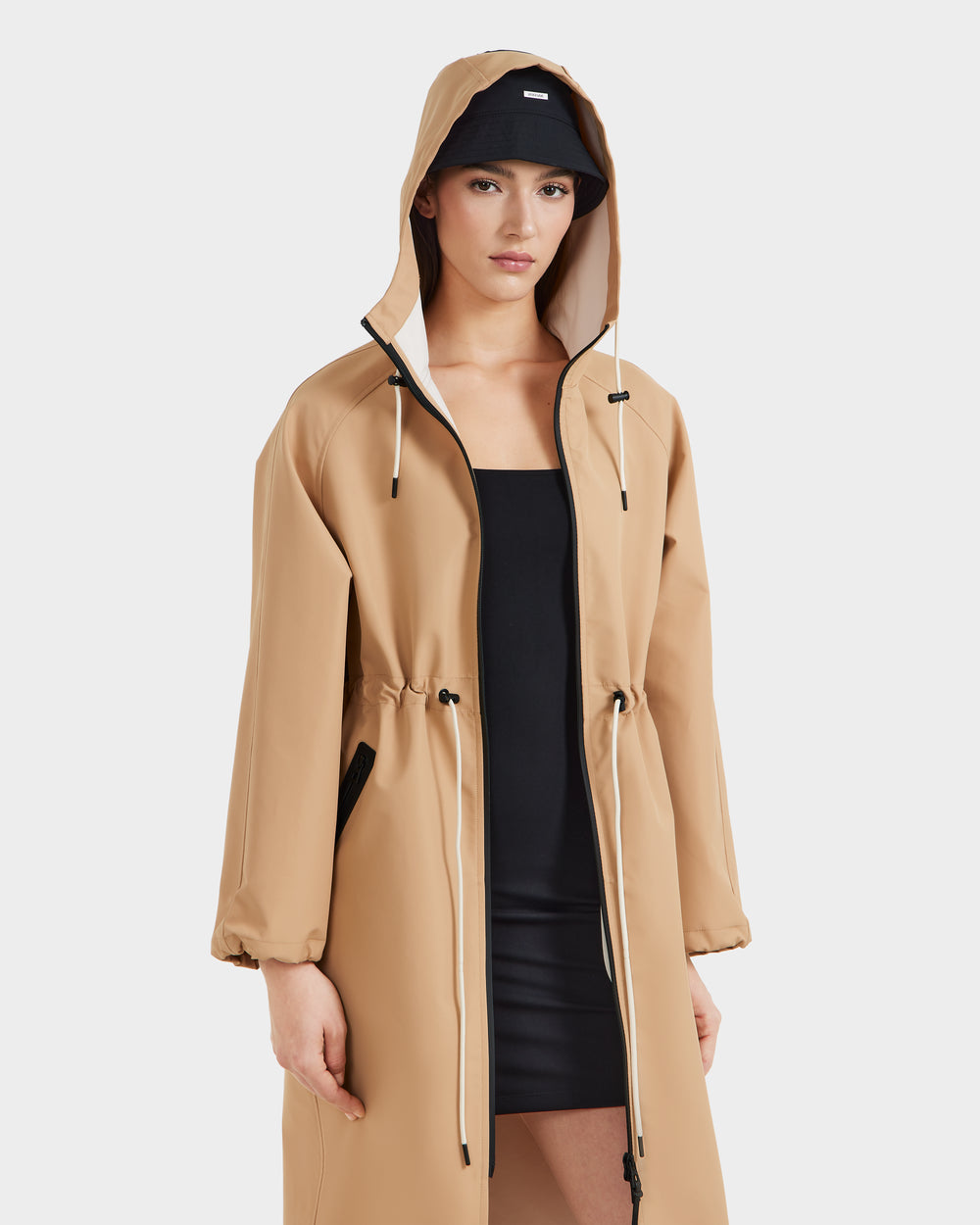 RUDSAK CARLA Women's Long Raincoat | Stylish & Lightweight – Rudsak