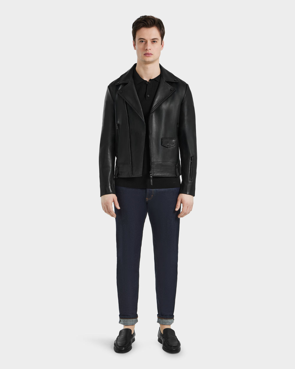 Men's leather jacket DAREG BLACK RUDSAK – Rudsak1