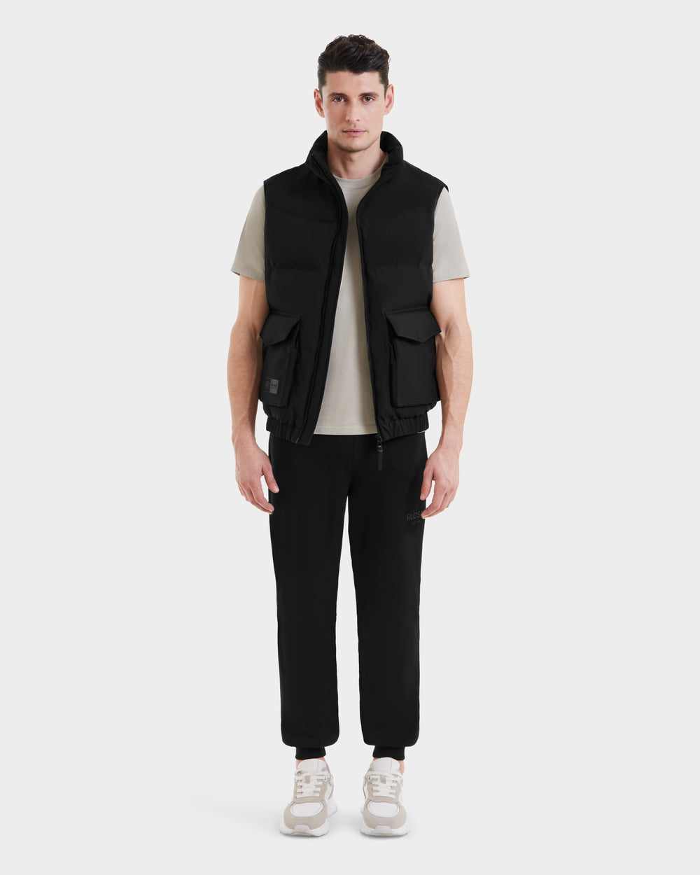 RUDSAK EZRA Black Utility Vest – Eco-Warmth & City Style – Rudsak