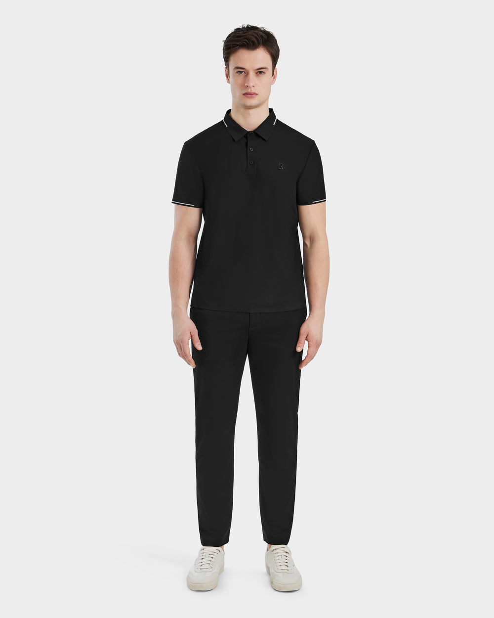 RUDSAK JONAH Men's Black Technical Polo | Performance & Style – Rudsak