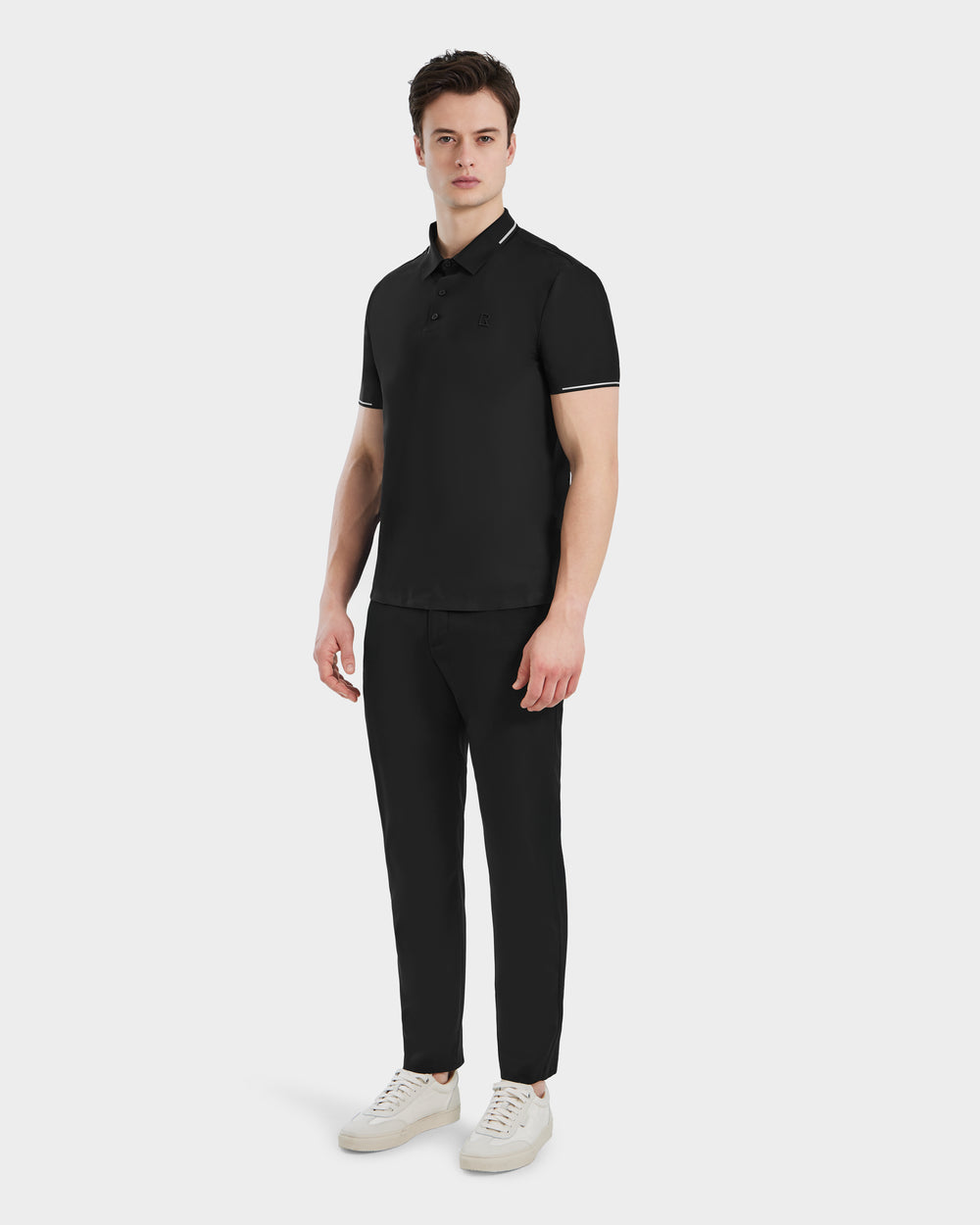 RUDSAK JONAH Men's Black Technical Polo | Performance & Style – Rudsak