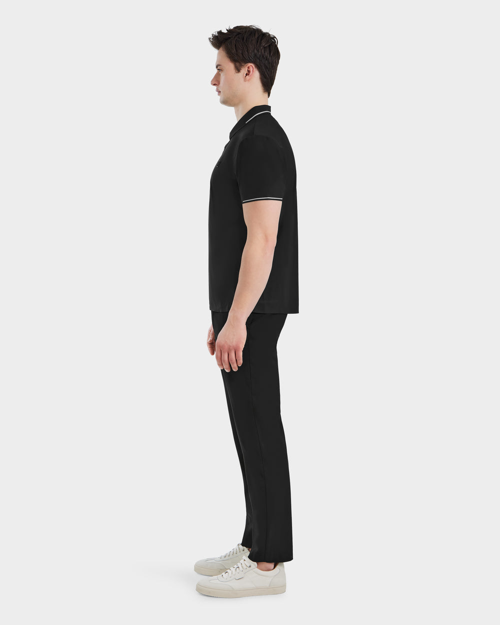 RUDSAK JONAH Men's Black Technical Polo | Performance & Style – Rudsak