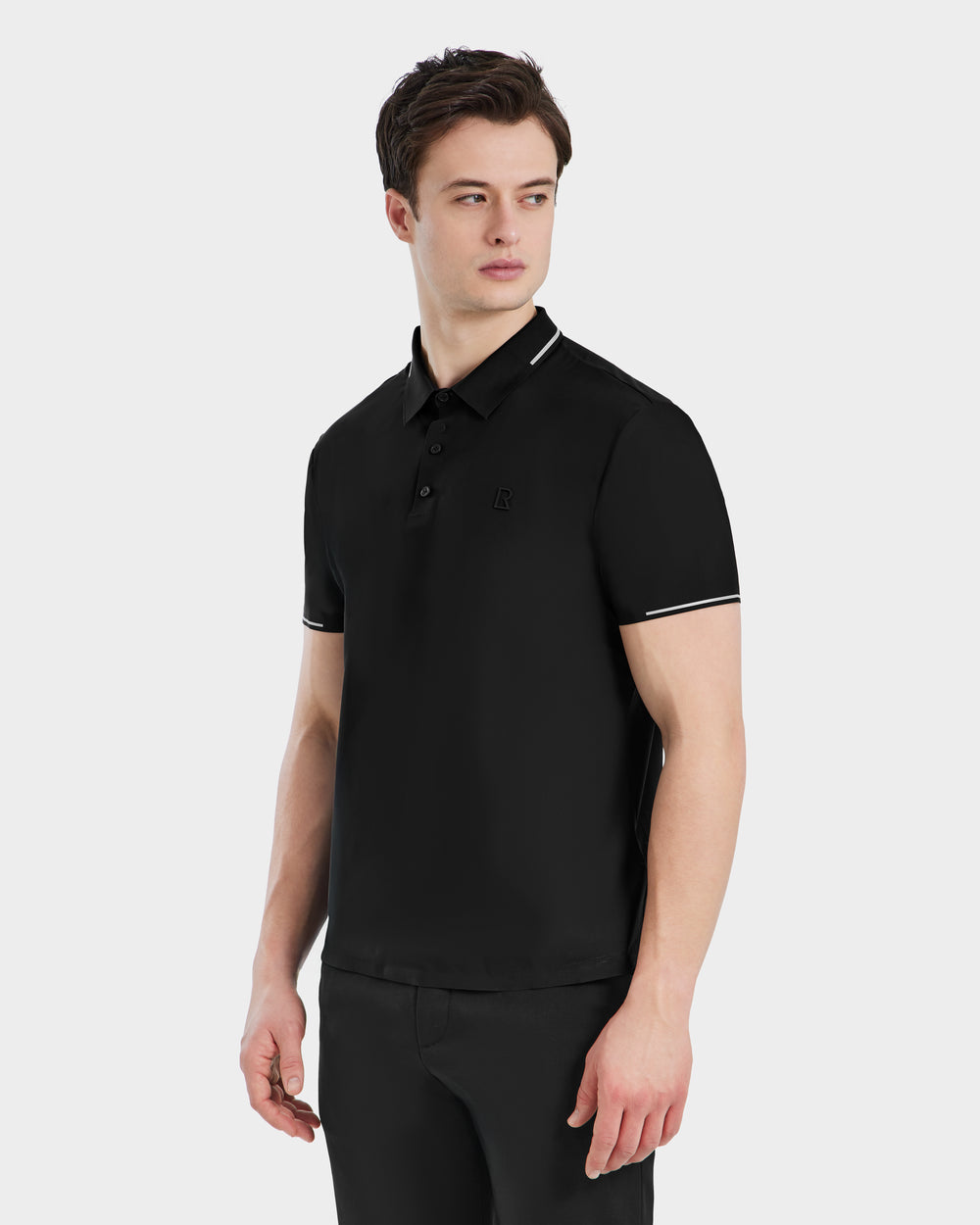 RUDSAK JONAH Men's Black Technical Polo | Performance & Style – Rudsak