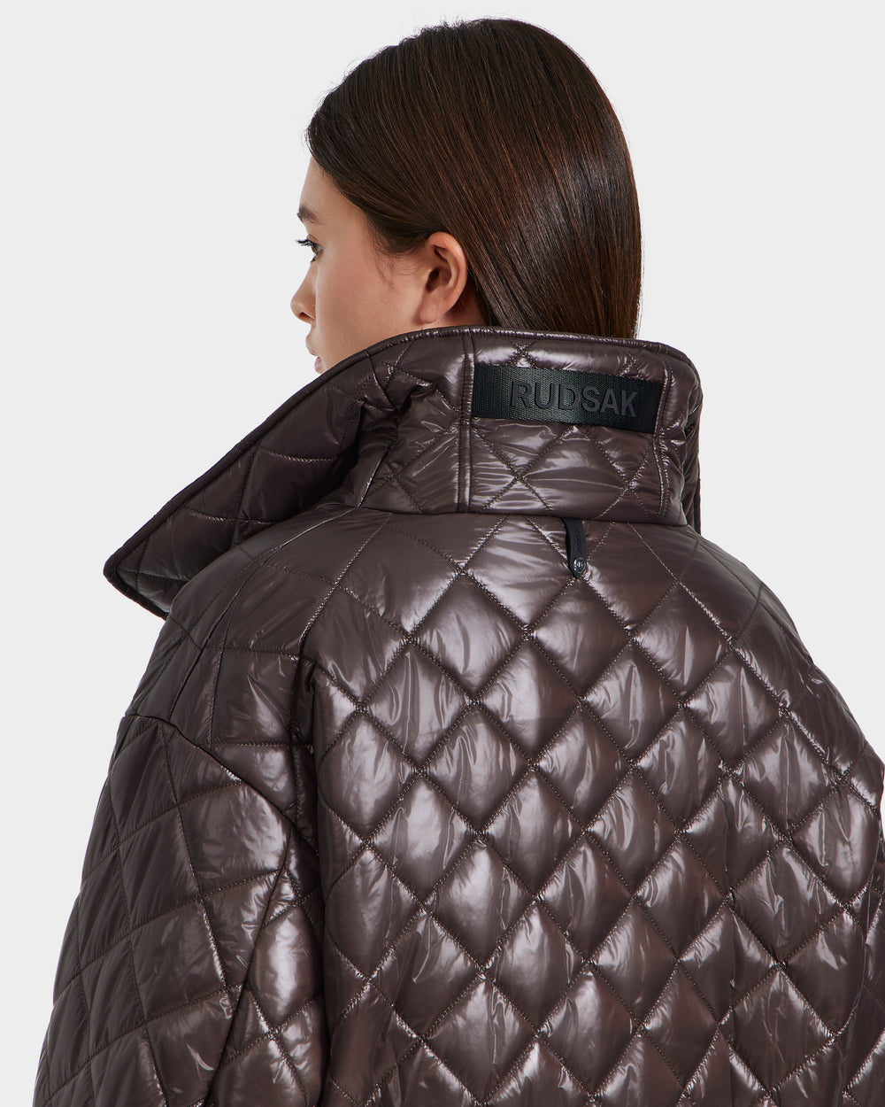 RUDSAK KALEE Women's Quilted Cropped Light Jacket - Espresso – Rudsak