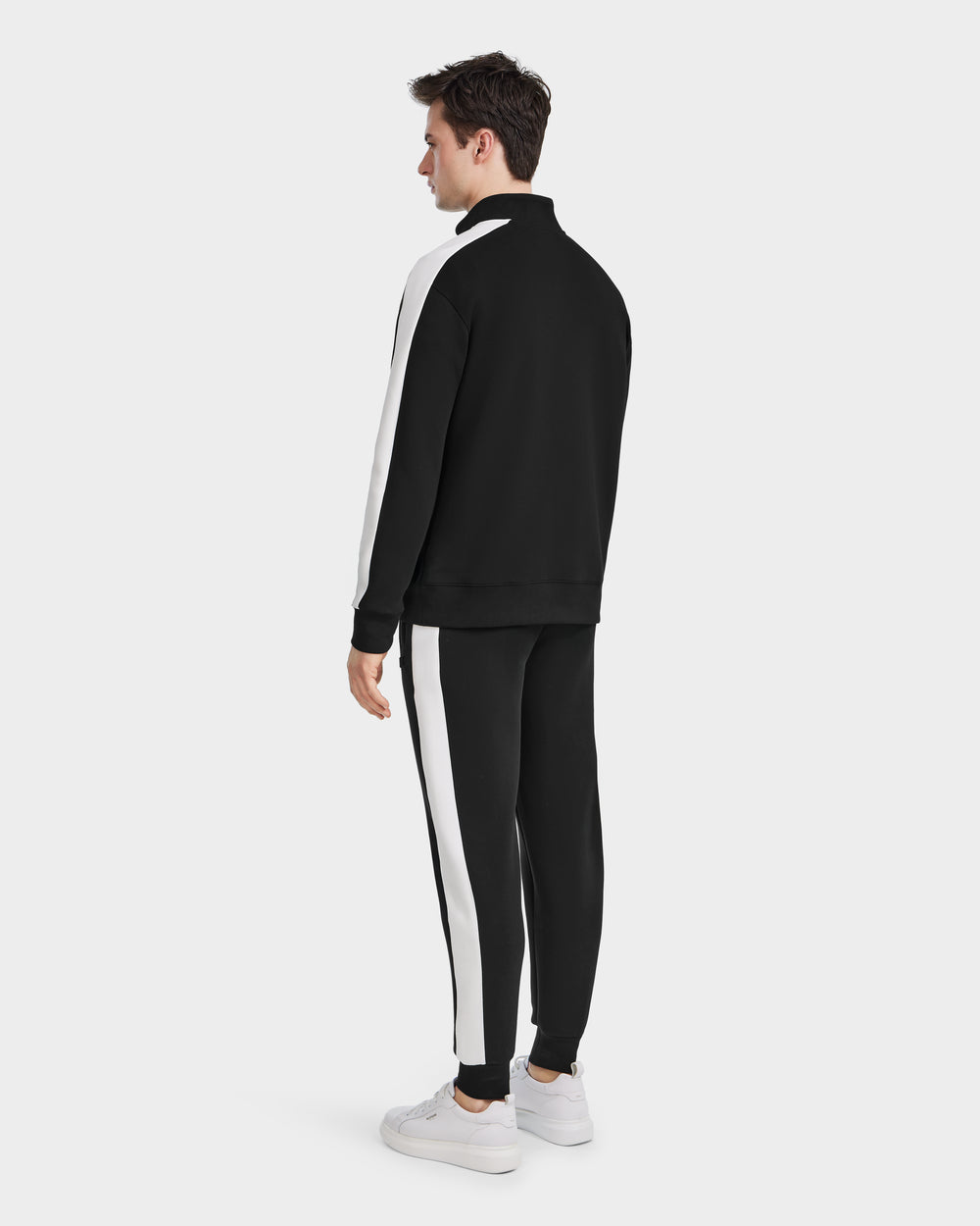 RUDSAK KENMORE Black Mock Neck Sweat Top - Premium Comfort & Style